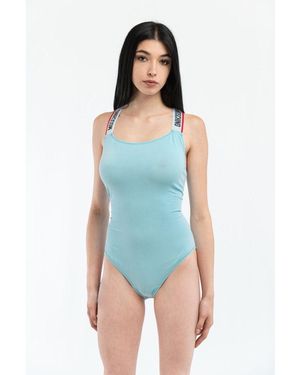 Moschino Blue Cotton Bodysuit