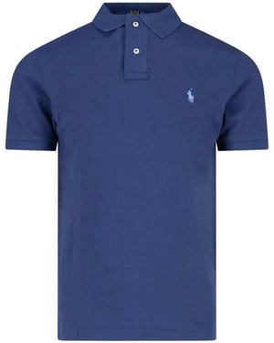 Polo Ralph Lauren Logo Polo Shirt - Blue