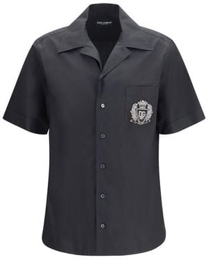 Dolce & Gabbana Cotton Shortsleeve Shirt - Black