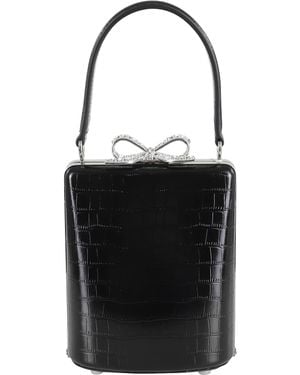 Self-Portrait Croc Mini Bag - Black