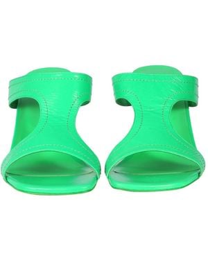 BY FAR Nadia Sandals Leather - Green