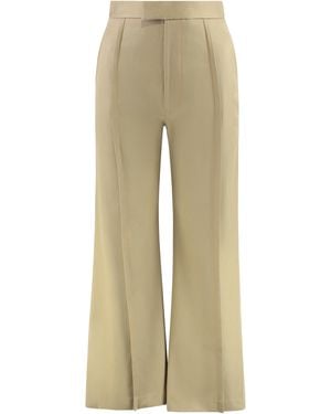 Vivienne Westwood Flared Trousers Cotton - Natural