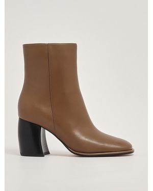 Michael Kors Leather Ankle Booties - Brown