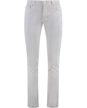 Moorer Credi Slim Fit Pants - Gray