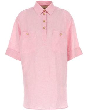Valentino Garavani Linen Blouse - Pink