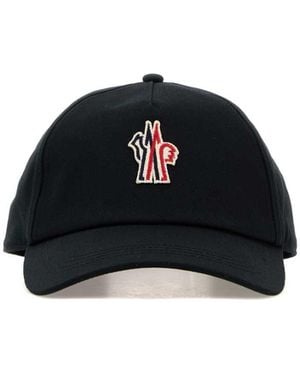 Moncler Cotton Baseball Cap - Black