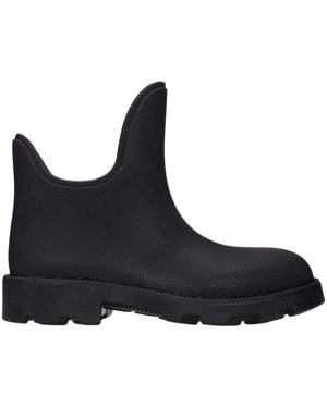 Burberry Cotton Ankle Boots - Black