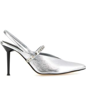 McQueen Leather Revel Court Shoes - White