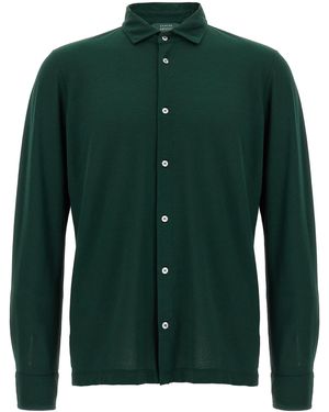 Zanone Ice Cotton Shirt Shirt, Blouse - Green
