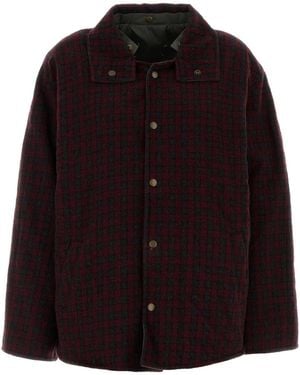Maison Margiela Embroidered Wool Reversible Jacket - Multicolor