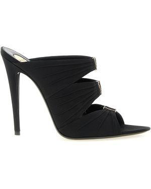 Saint Laurent Emilie Mule Sandal - Black