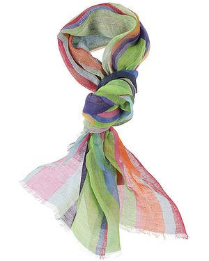 PATCHOULI Linen Stole - Green