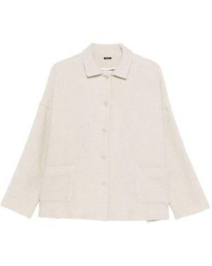 Apuntob Linen And Wool Jacket - White