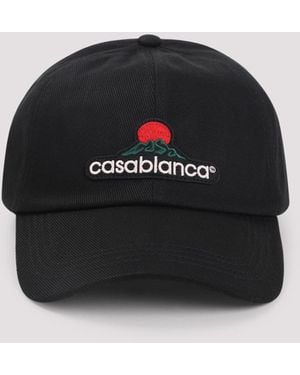 CASABLANCA Montagne Embr Patch Hat - Black