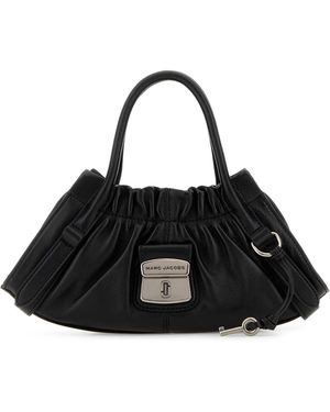 Marc Jacobs Leather Small Satchel Handbag - Black