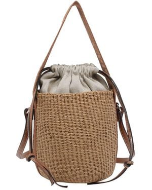 Chloé Logo Bucket Bag - Brown