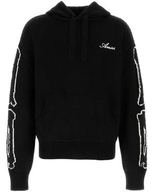 Amiri Cotton Blend Sweatshirt - Black