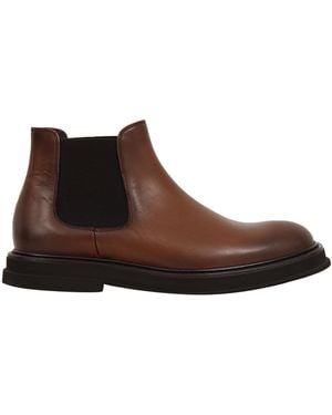 Doucal's Beatles (Gm) Shade Marrone+ Sole Booties - Brown