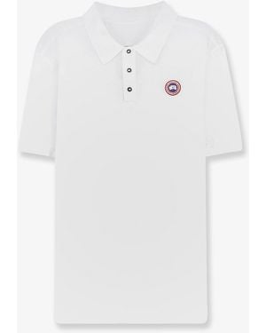 Canada Goose T-Shirt Beckley Cotton Polo Shirts - White