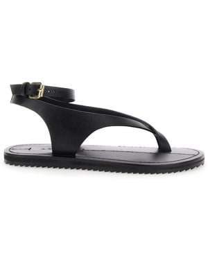 A.Emery Millar Sandals With Criss-Crossed Straps And Buckle Closure - Black