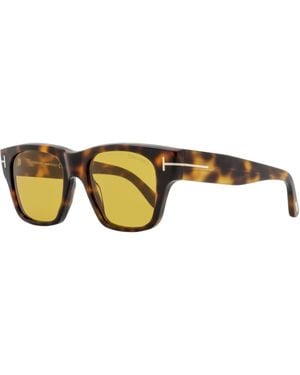 Tom Ford Caine-02 Square Sunglasses Tf1280 53E 53Mm Ft1280 Plastic (Acetate) - Black