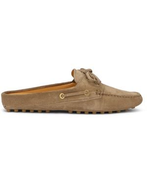 Tod's Loafers Suede Calfskin - Brown