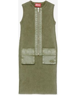 DIESEL Cotton Dress - Green