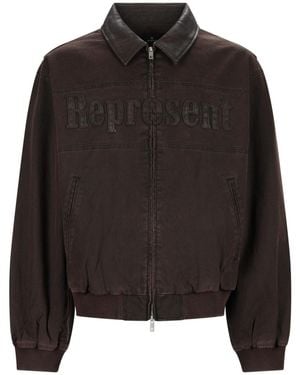 Represent Bomber Jacket Trucker Cotton - Black