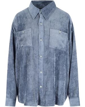 MYTHINKS Corduroy Shirt - Blue