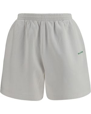 Balenciaga Bodies Cotton Shorts - Grey