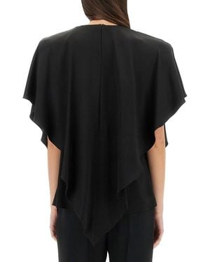 Stella McCartney Draped Top Acetate Tops - Black