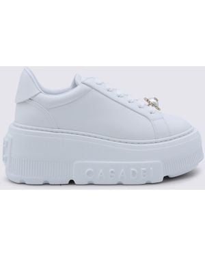 Casadei Leather Nexus Trainers - White