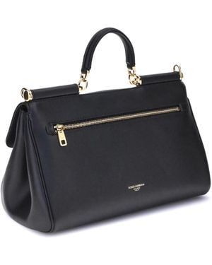 Dolce & Gabbana Handbag My Sicily Calf Leather Shoulder Bags - Black
