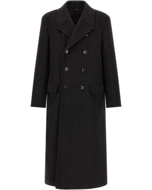 Tom Ford Virgin Wool Coat Clothing - Black