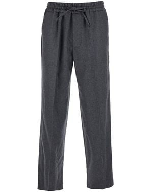Drole de Monsieur Le Pantalon Élastiqué Flanelle - Grey