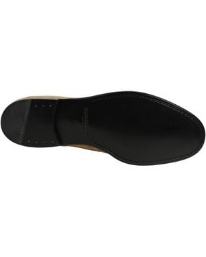 Dolce & Gabbana Suede Slip On Slippers Loafers Shoes Leather - Black