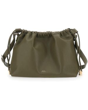 A.P.C. Crossbody Bag Sac Ninon Polyurethane Shoulder - Green