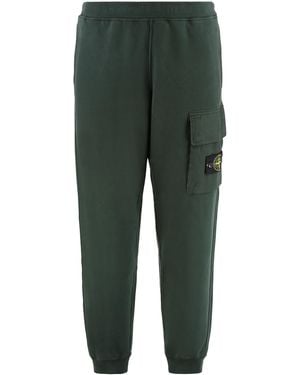 Stone Island Cotton Track-Pants - Green