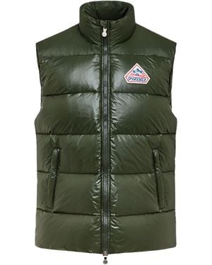 Pyrenex Down Vest With Logo John - Green