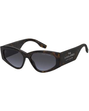 Marc Jacobs Sunglasses Cat Eye Full Rim, Frame And Azure Lens Marc803-S0086Gb - Black