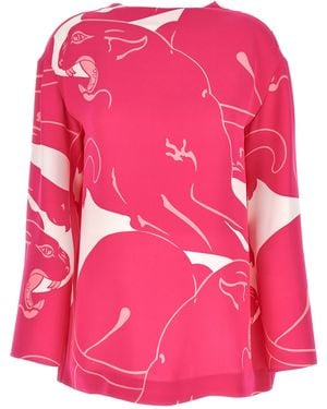 Valentino Garavani Panther Top - Pink