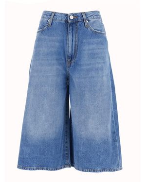 Roy Rogers Bm) Berm. Kaori Denim Tencel Ocean Denim - Blue