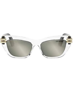 Dior Sunglasses Square Full Rim, Transparent- Frame And Mirror Lens Cb2U89A4 - Grey