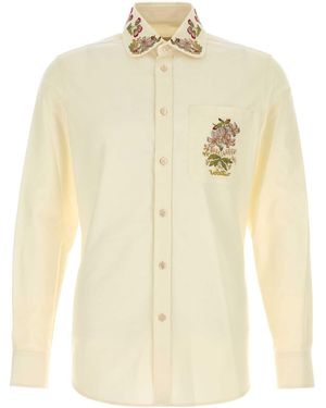 Valentino Garavani Cream Oxford Shirt - Natural