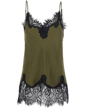 Gold Hawk Top Coco Bias Camie Classics Silk Tops - Green