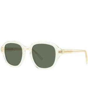 Loewe Sunglasses Square Full Rim, Transparent Frame And Lens Lw40163I57N - Green