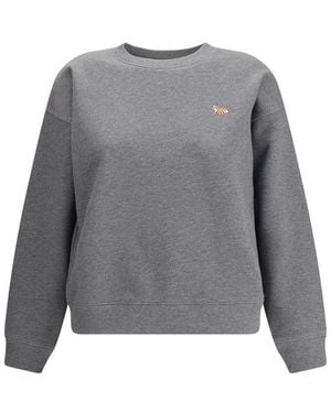 Maison Kitsuné Grey Cotton Sweatshirt