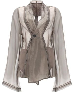 Rick Owens Giacca Monopetto Stag - Grey