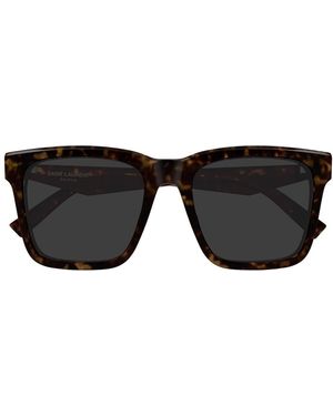 Saint Laurent Sl M170 Linea Monogram Acetato Riciclato Sunglasses - Black