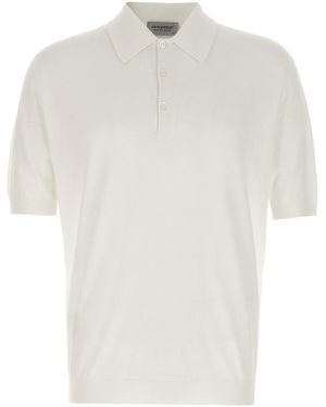 John Smedley Polo Shirt - White